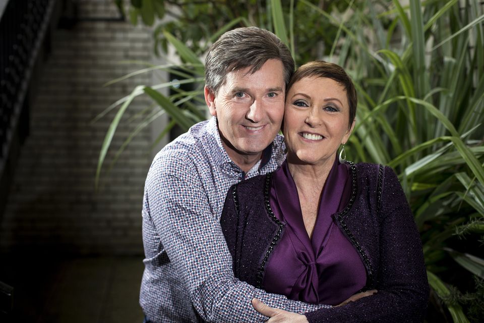 Majella O’Donnell with her husband Daniel. Photo: Mark Condren