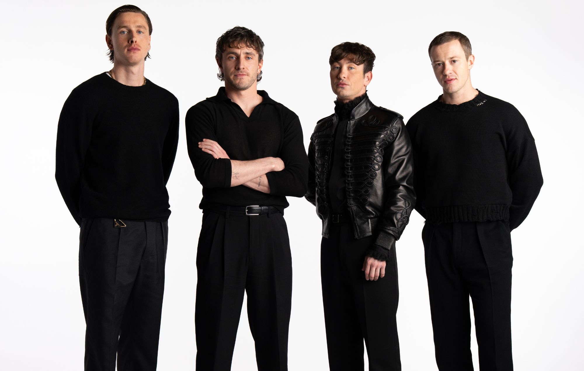 The Beatles' cast: Harris Dickinson, Paul Mescal, Barry Keoghan and Joseph Quinn