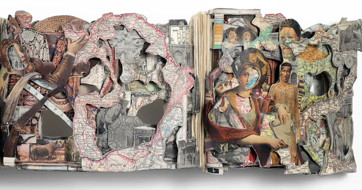 Brian Dettmer’s Book Sculptures on View at Riverside Arts Center