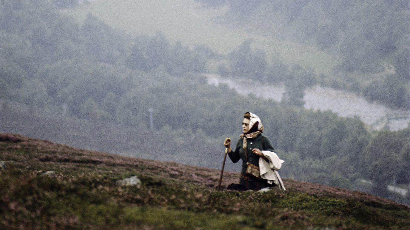 Queen Elizabeth II hiking
