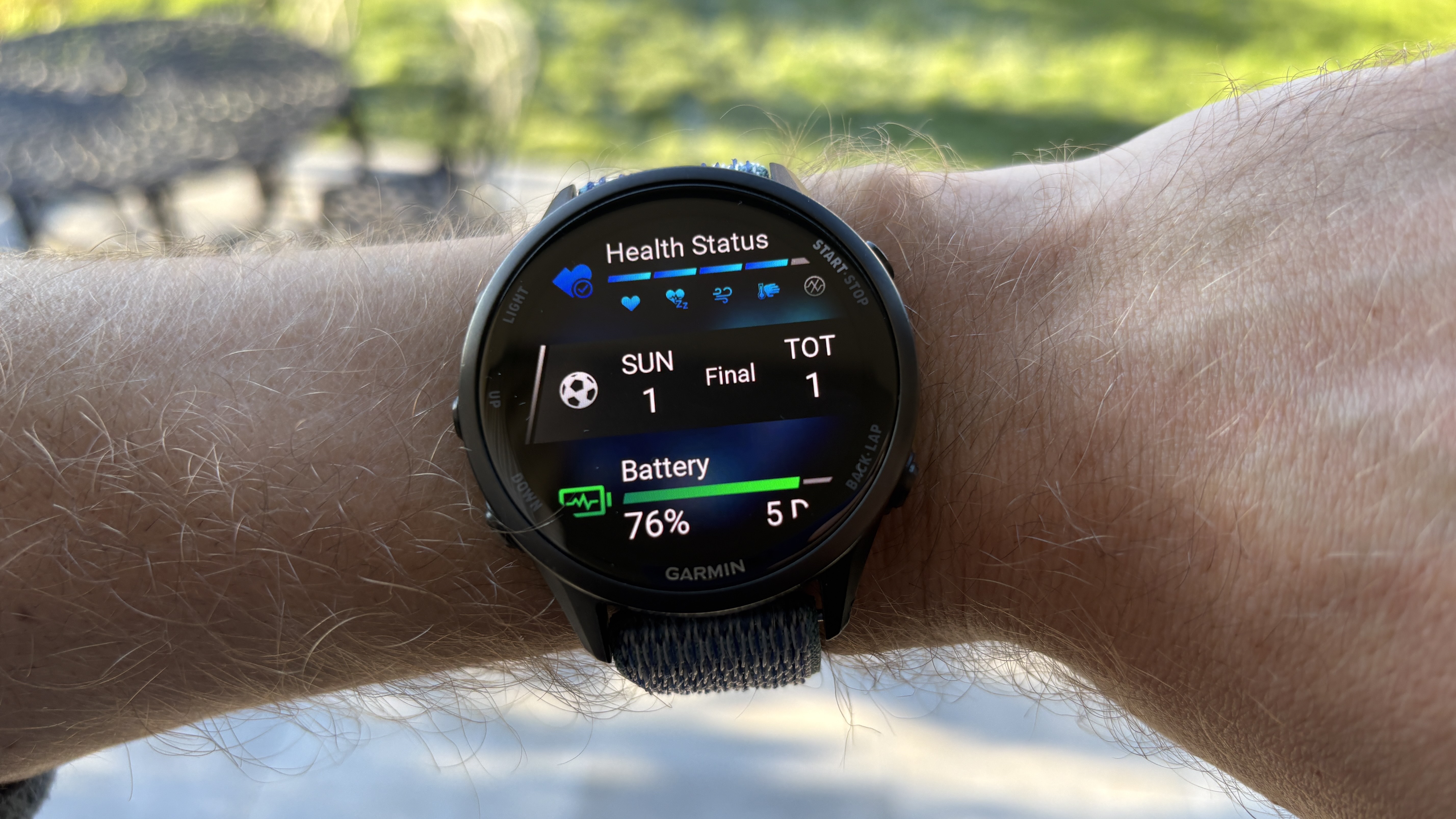 Garmin Forerunner 970 on man's wrist