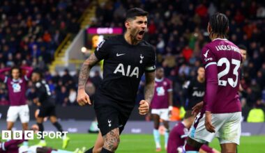 Burnley 2-2 Tottenham Hotspur: Cristian Romero's late leveller rescues Spurs at Burnley