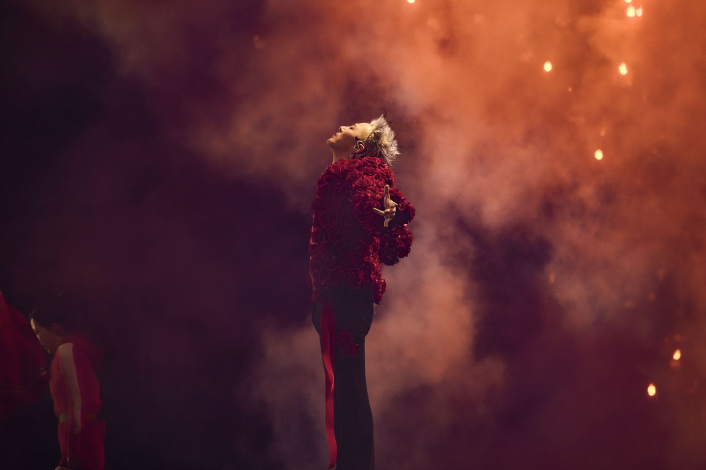 Singer G-Dragon performs during the domestic leg of his “Ubermensch” world tour, which took place on March 29 and 30, 2025, at Goyang Stadium in Goyang, Gyeonggi. [GALAXY CORPORATION]