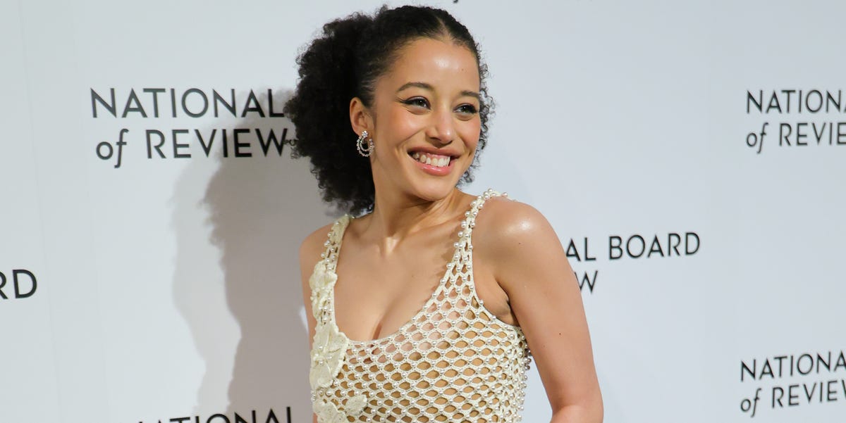 Chase Infiniti Wears a Woven Cream Dress to the 2026 NBR Gala