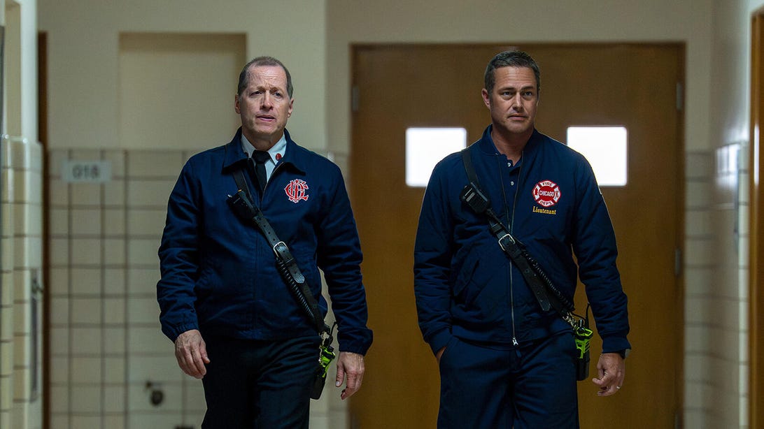 Tim Hopper and Taylor Kinney, Chicago Fire