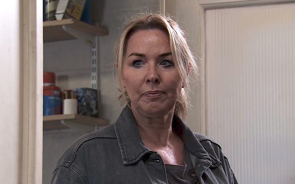 claire sweeney as cassie in coronation street