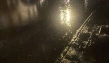 Clean-up taking place in Passage East after flooding