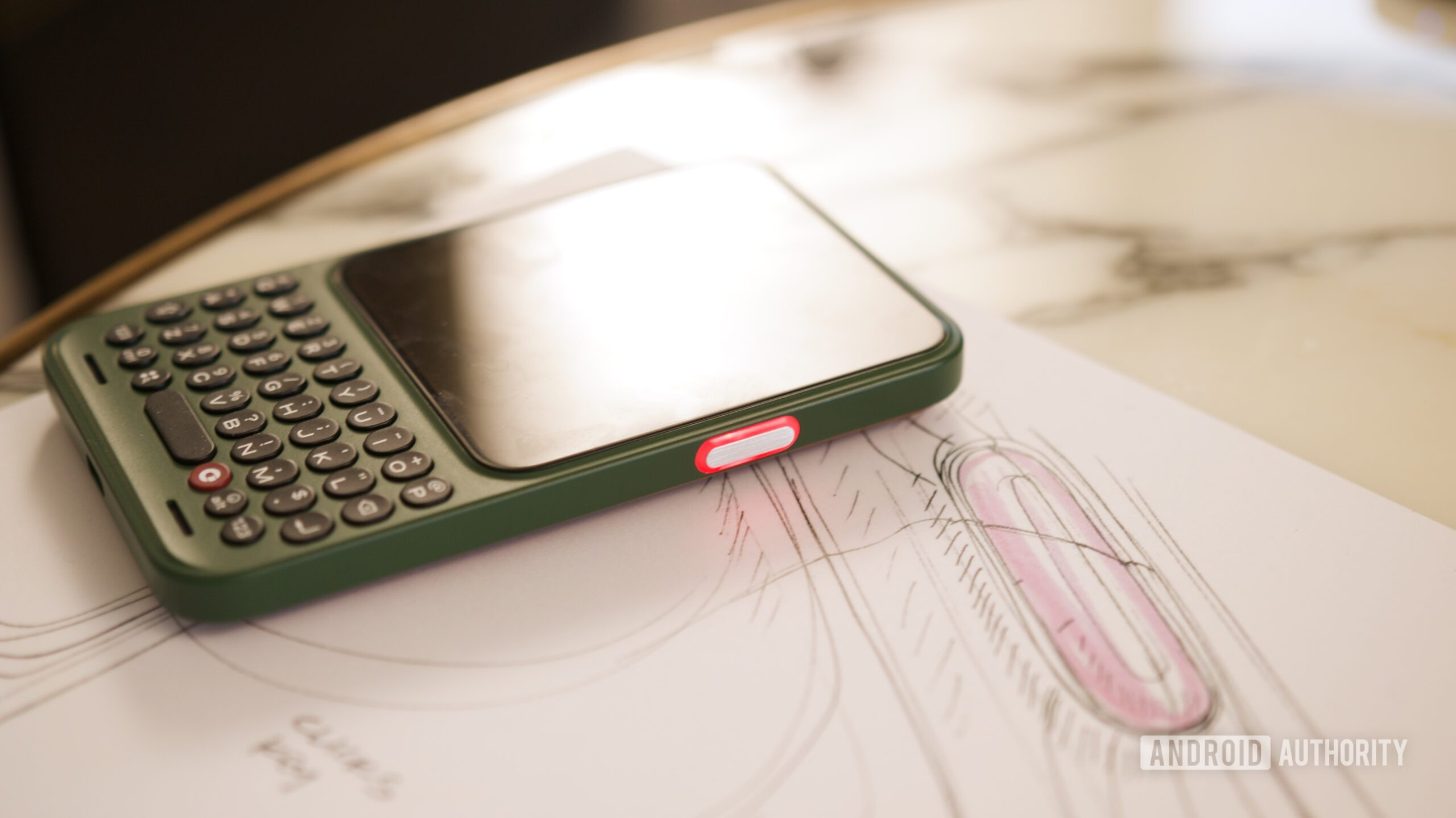 LED notification light on the Clicks Communicator.