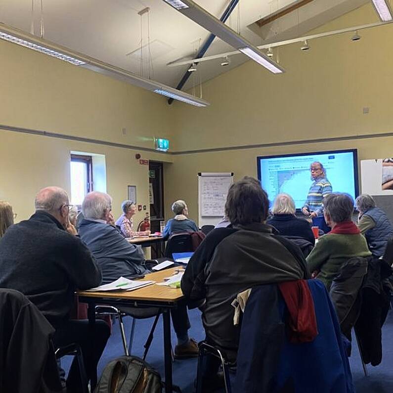 Climate course in Westside arms over 55s to reduce their carbon footprint
