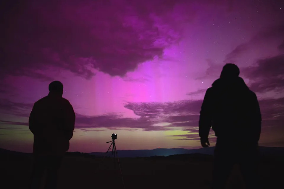 Robert Nemeti/Anadolu via Getty Auroras in Debrad, Slovakia