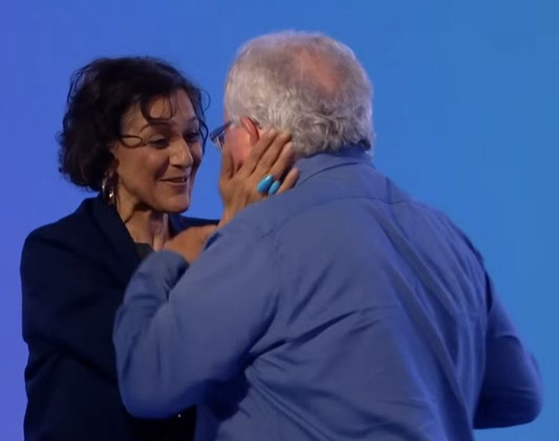 Actress and comedian Meera Syal gave Dingle's Kevin Flannery a huge hug after the two were reunited on Friday night's episode of Would I Lie To You?