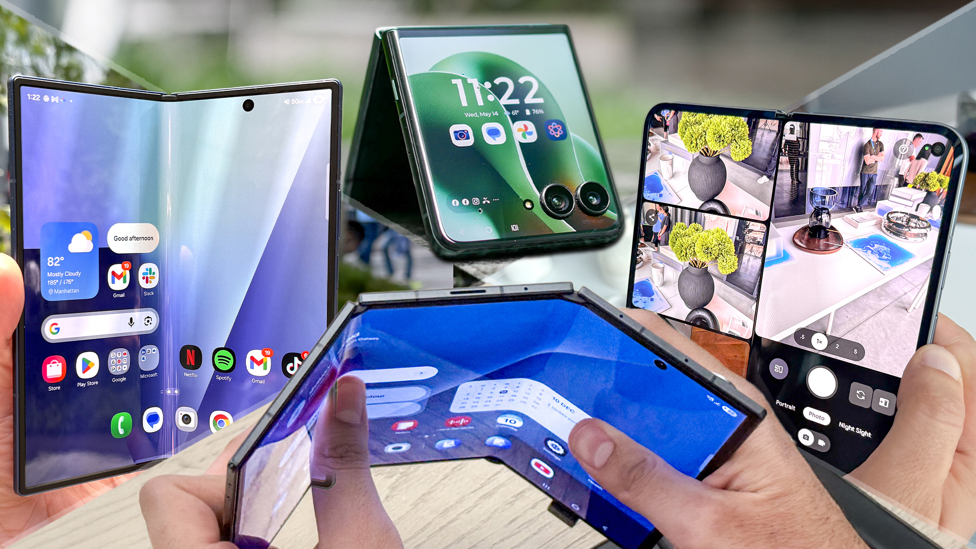 The Galaxy Z Fold 7, Moto Razr Ultra, Galaxy Z TriFold and Google Pixel 10 Pro Fold