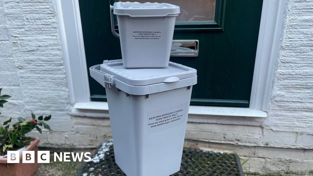 Two new grey waste bins delivered to Bedford residents