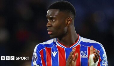 Marc Guehi applauds Crystal Palace fans