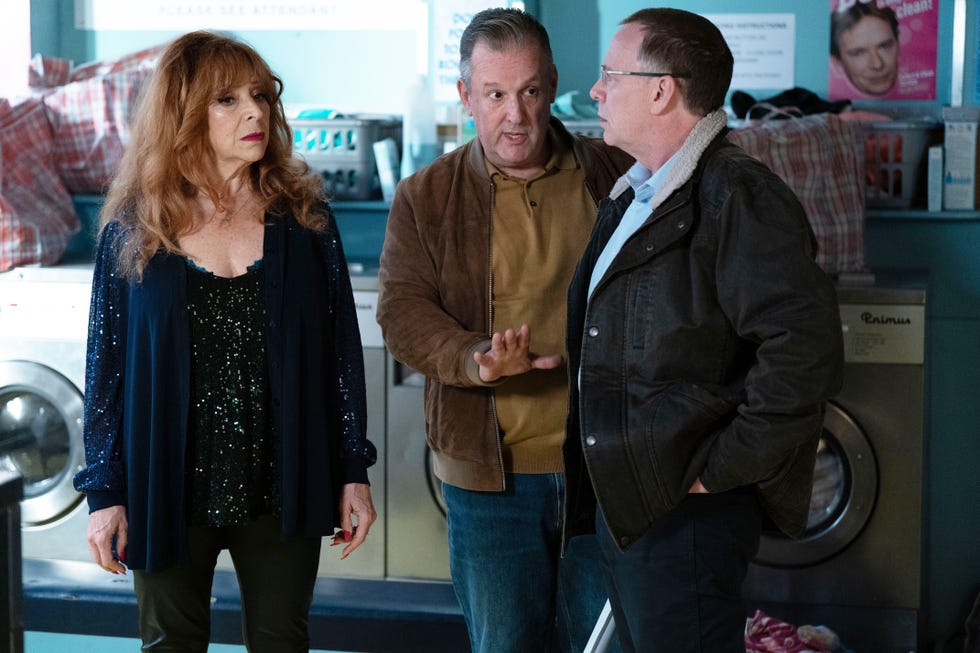 Elaine Knight, Harvey Monroe, Ian Beale, EastEnders elaine knight, harvey monroe, ian beale, eastenders