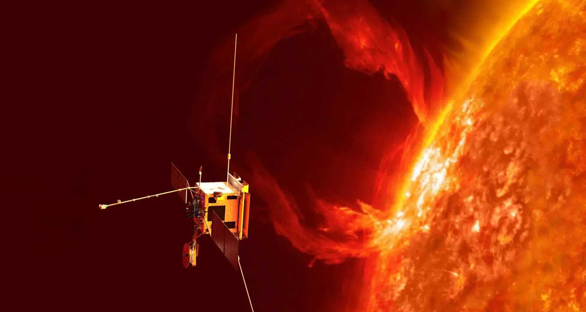 Spacecraft capture the Sun building a massive superstorm
