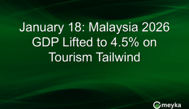 January 18: Malaysia 2026 GDP Lifted to 4.5% on Tourism Tailwind