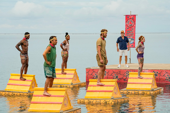 Q Burdette, Ben Katzman, Tiffany Ervin, Hunter McKnight, Jeff Probst and Kenzie Petty