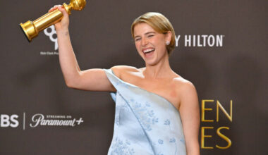 Jessie Buckley wins Golden Globe to continue her awards run