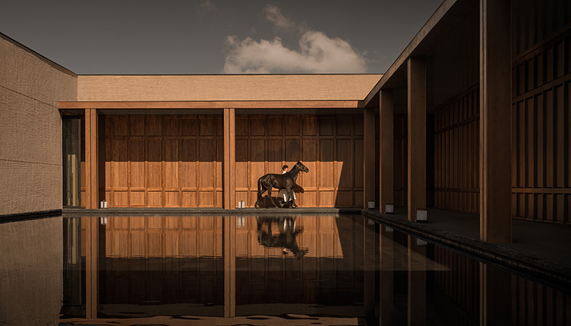 hotel by ccd reinterprets nomadic cultural patterns through dispersed brick volumes in china