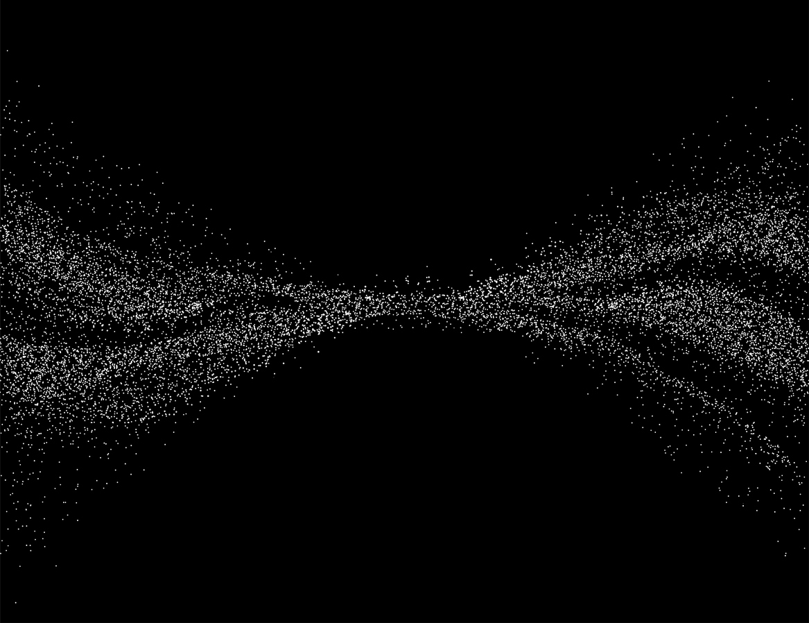 flowing moving particles design background