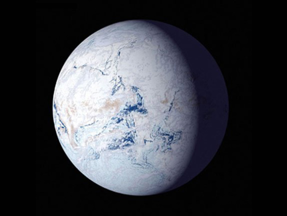 Cryogenian Earth. Image credit: NASA.