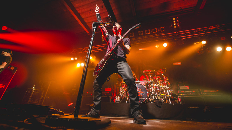 Sully Erna rocking out on stage