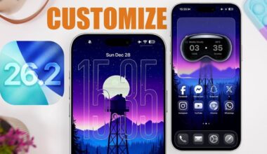 Liquid glass effect feature in iOS 26.2 for sleek lock screen customization