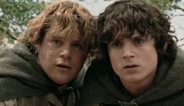 Sean Astin and Elijah Wood in The Lord of the Rings