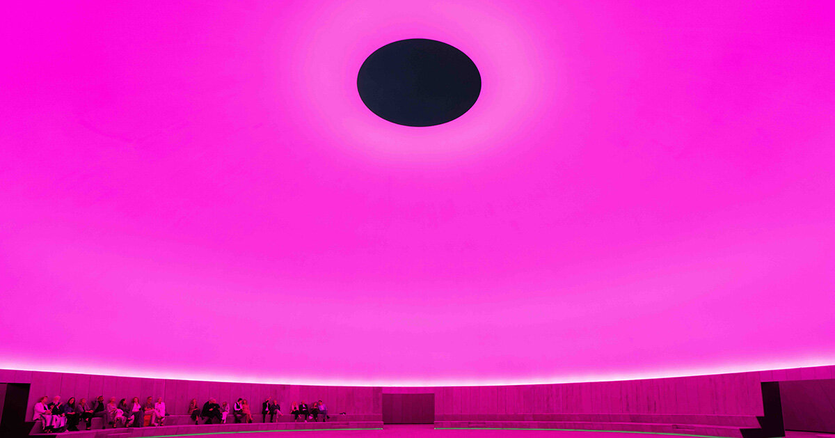 james turrell installs his largest-ever skyspace at ARoS