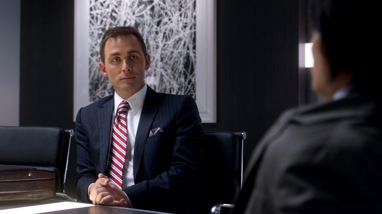 Dick Roman stares at someone on Supernatural (2005-2020)