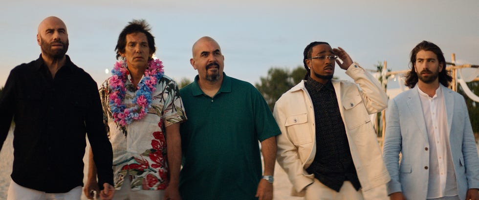 John Travolta, Lukas Haas, Noel Gugliemi, Quavo, Swen Temmel, High Rollers john travolta, lukas haas, noel gugliemi, quavo, swen temmel, high rollers