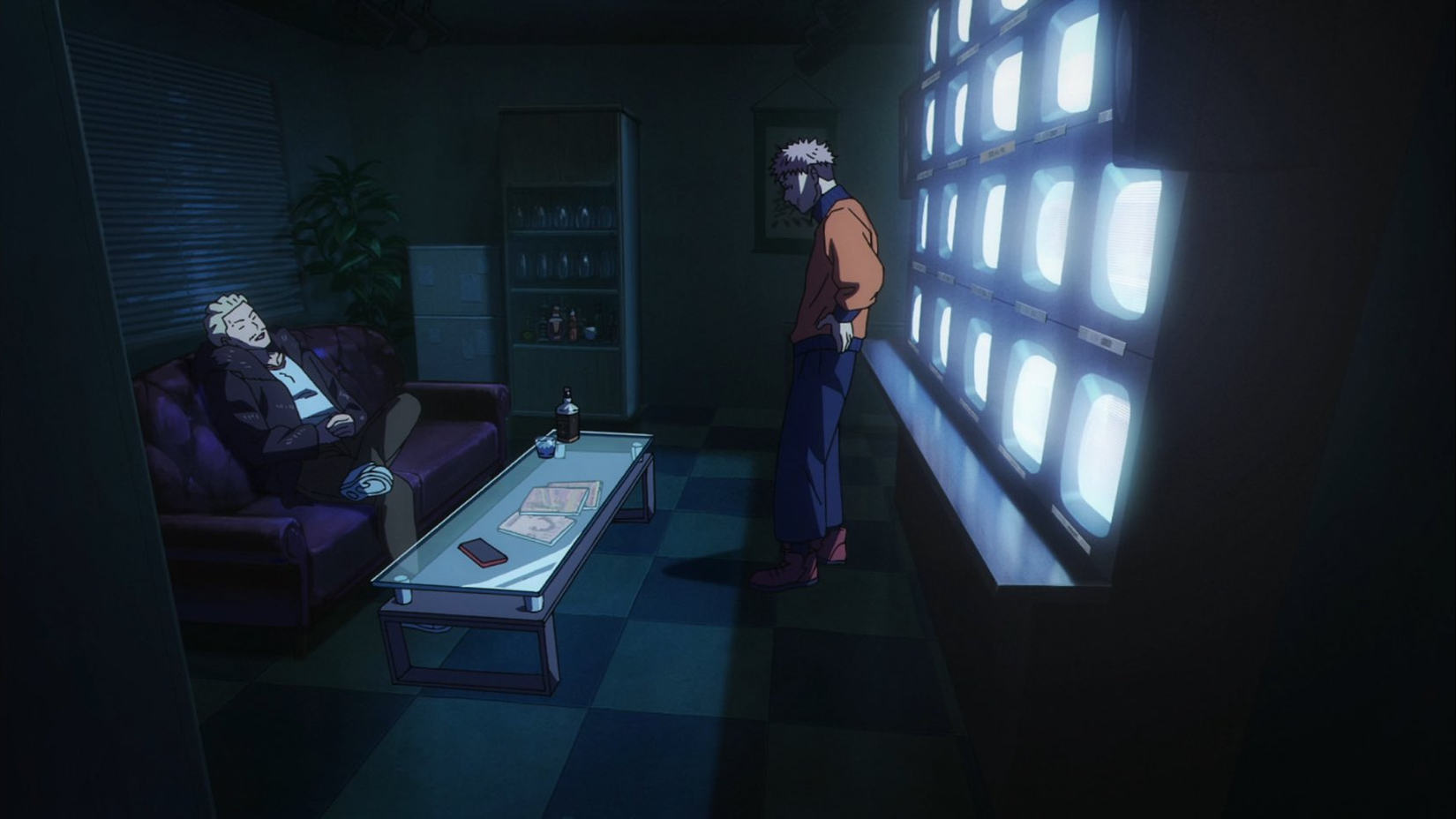 jujutsu kaisen season 3 yuji hikaru talking in his control room