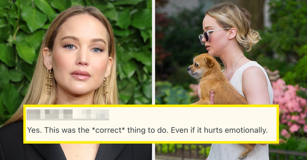Jennifer Lawrence Gave Up Her Dog For Her Kids' Safety
