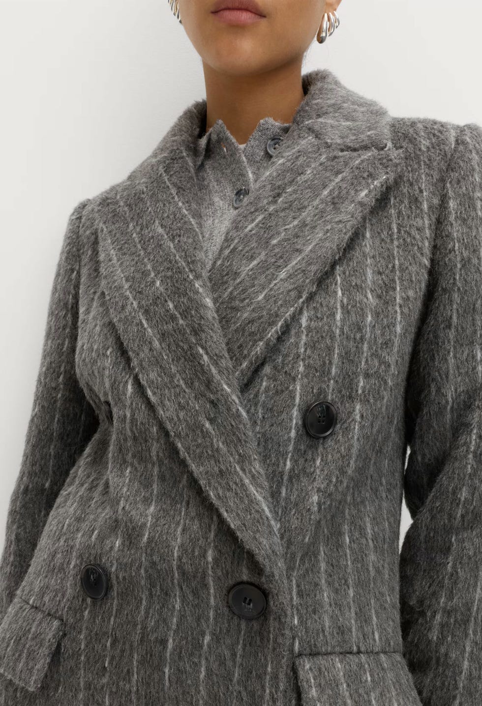 M&S pinstripe coat m&s pinstripe coat