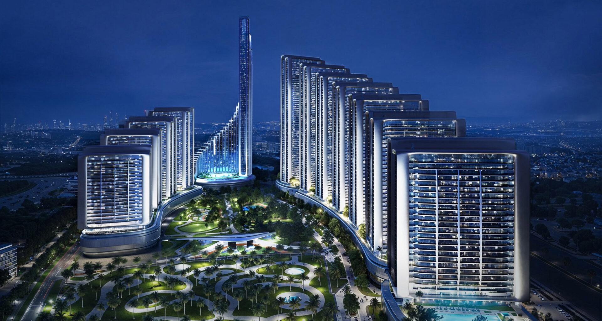 Dubai skyscrapers by Mercedes-Benz