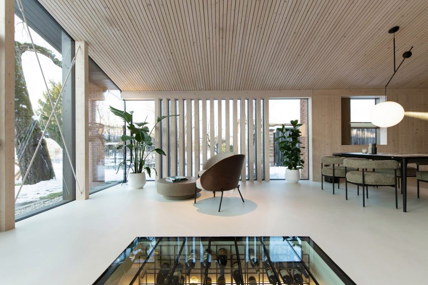 Living space interior of home by OFIS Arhitekti