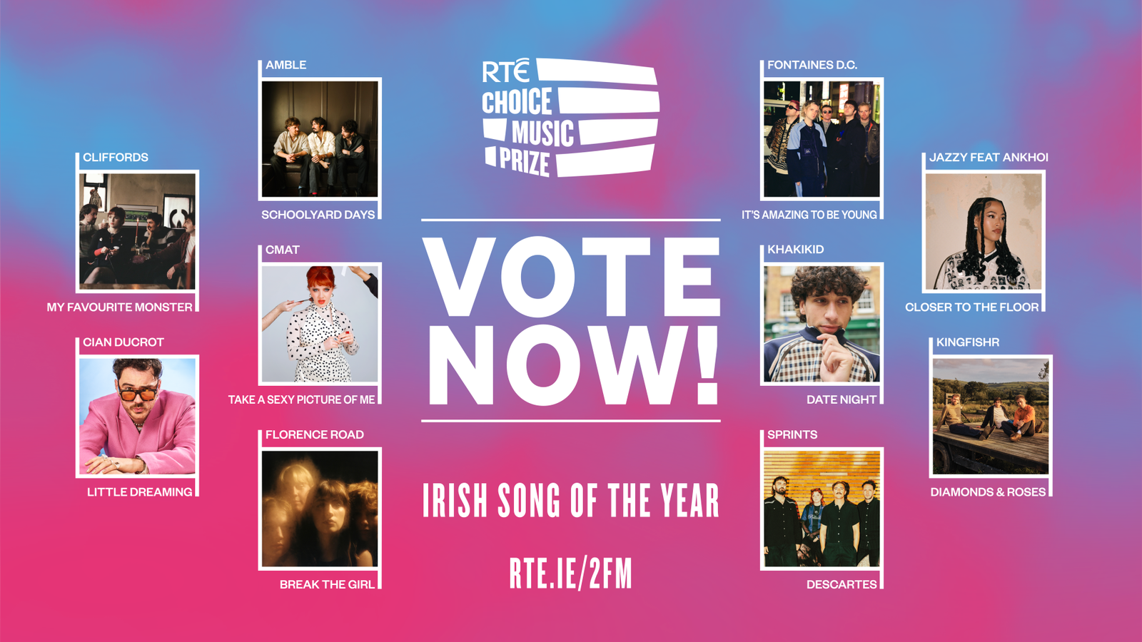 RTÉ Choice Music Prize - vote for Irish Song of the Year