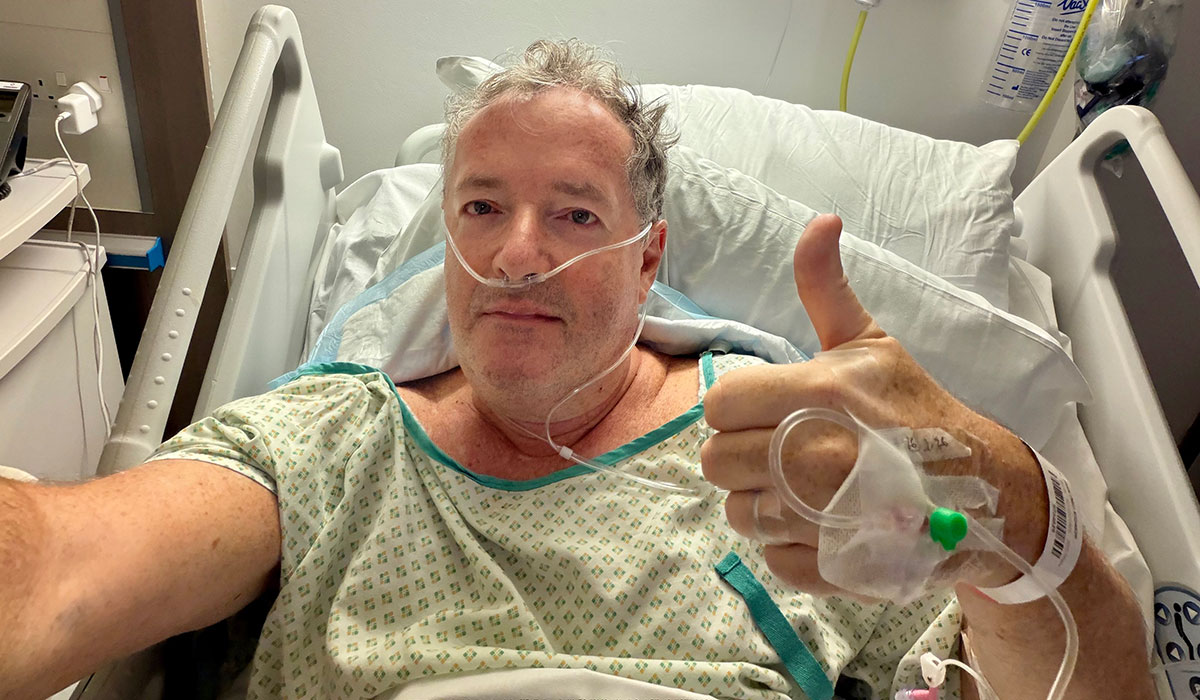 Piers Morgan rushed to hospital after accident in restaurant