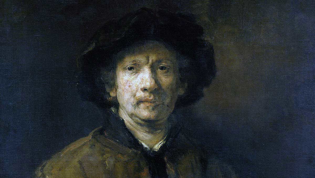 rembrandt self portrait large painting