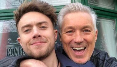 I'm A Celebrity star poses with famous son at Irish hotel