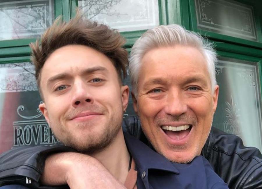 I'm A Celebrity star poses with famous son at Irish hotel