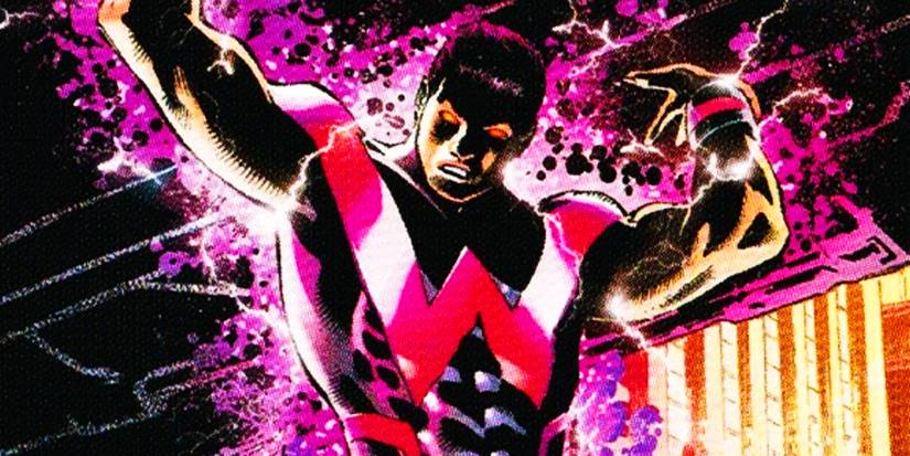 Simon Williams' Wonder Man lifting something heavy in Marvel Comics
