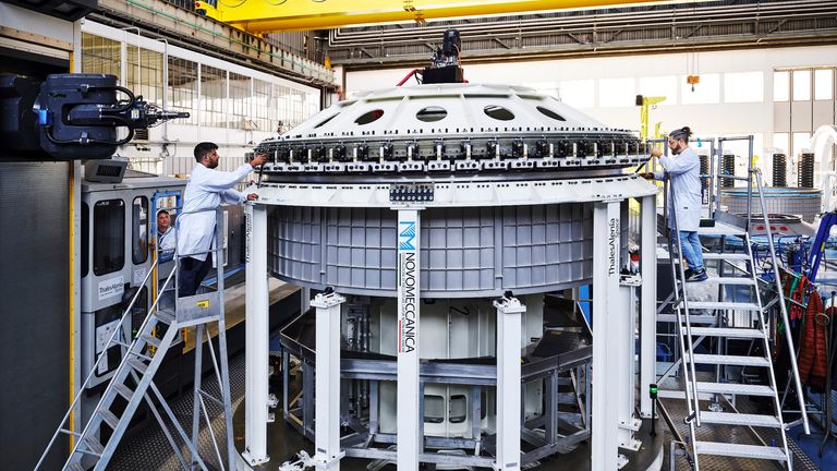 A module of the Axiom station being built. Pic: Axiom