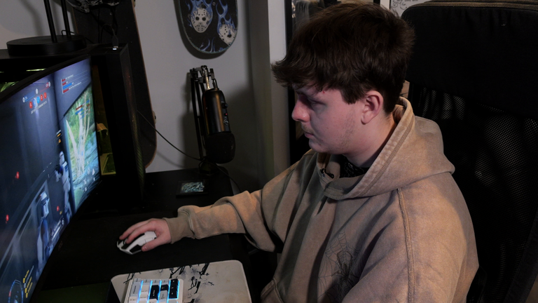 Frazer described how his trauma can be 'triggered' when he hears a certain sound