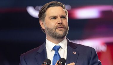 JD Vance was not at the property during the incident. Pic: AP