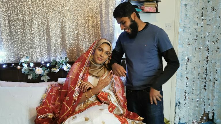 Kamran with his sister Shahmina Alam