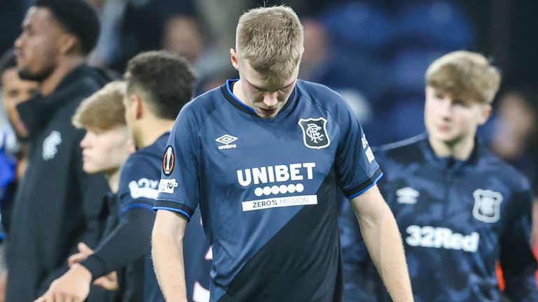 Rangers were beaten 3-1 by Porto in their final Europa League league phase game