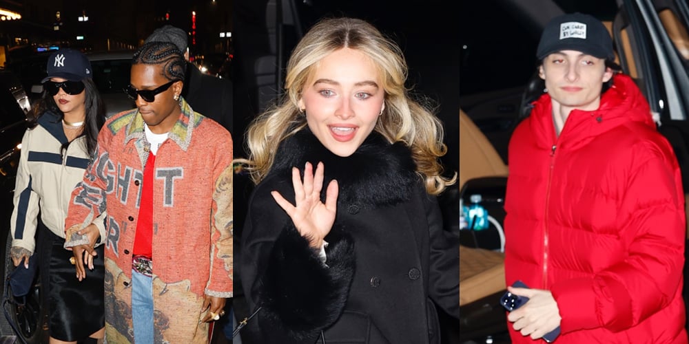Rihanna, Sabrina Carpenter & ‘Stranger Things’ Cast Attend ‘SNL’ After Party With Finn Wolfhard & A$AP Rocky: Full Guest List! | ASAP Rocky, Charlie Heaton, Finn Wolfhard, Gaten Matarazzo, Joe Keery, Marcello Hernandez, Matt Duffer, Natalia Dyer, Rihanna, Ross Duffer, Sabrina Carpenter, Saturday Night Live, Slideshow, The Duffer Brothers | Celebrity News and Gossip | Entertainment, Photos and Videos | Just Jared