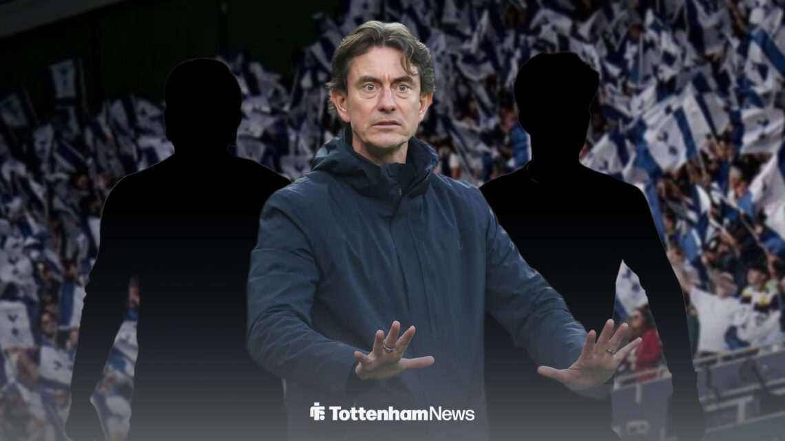 Thomas Frank pictured with two mysterious figures either side